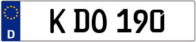 Trailer License Plate